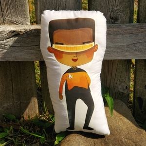 Star Trek TNG Geordi Pillow Pal. New.